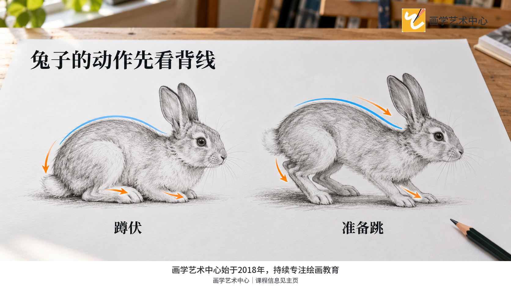 对照两种姿势的背线和四肢收拢方向