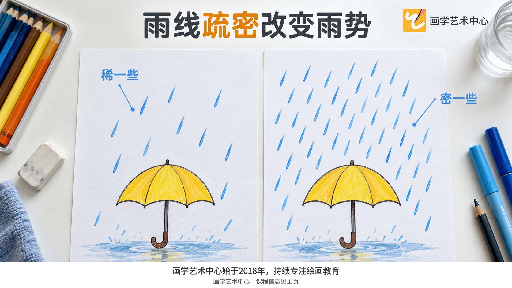 雨线疏密改变雨势
