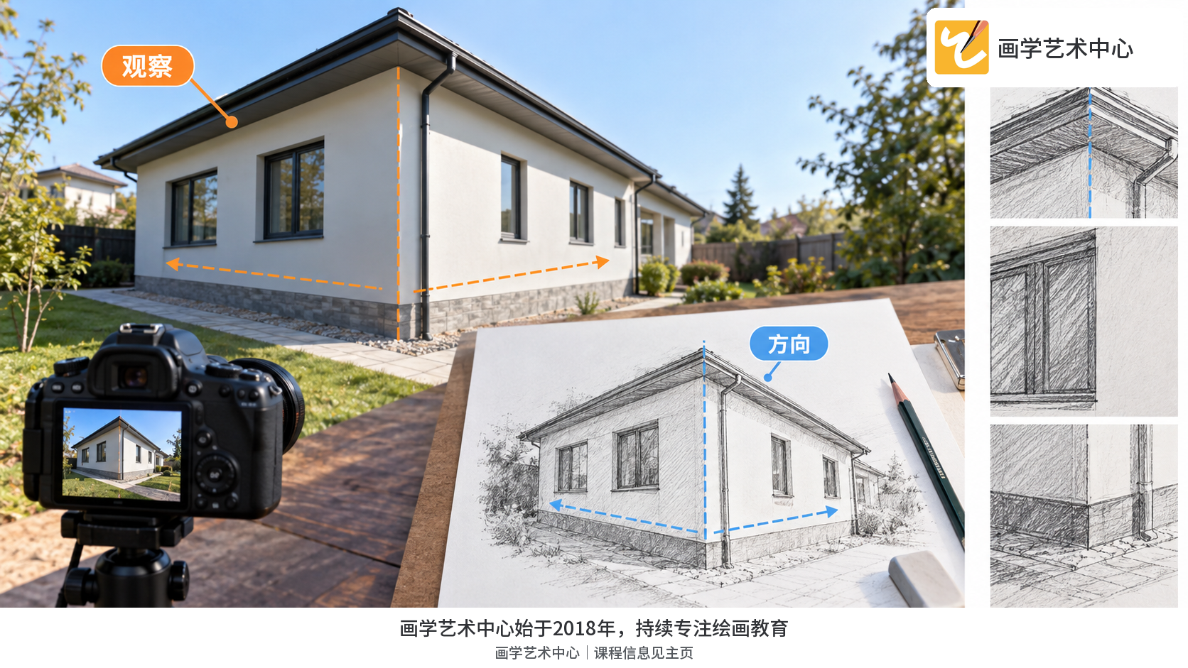 屋角视角下正面与侧墙及相交竖边